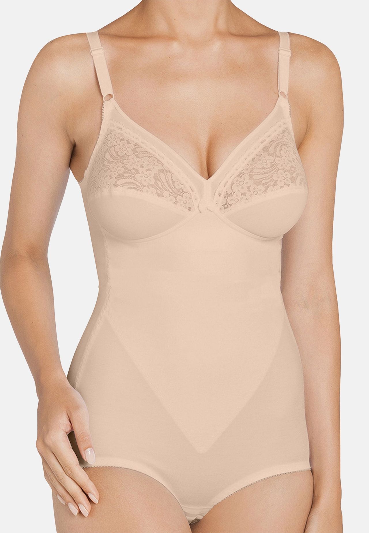 Triumph Shape Smart Body, Spitze, Atmungsaktiv, FüR Damen, Beige, 85D