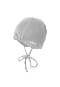 maximo® - BABY-Mütze, Strick, Bindeband Futter, Basisfarben - buchemeliert