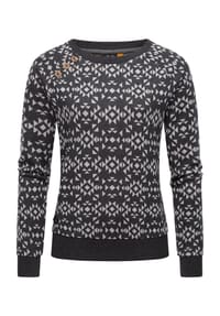 ragwear™ - Rundhalspullover Darria Aztec - Dark Grey