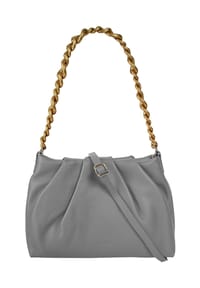 Samantha Look - Umhängetasche Echt Leder, Made In Italy - cognac