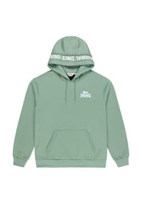 LONSDALE™ - Herren Kapuzensweatshirt normale Passform BRODLOVE - Green/White