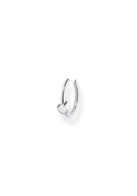 Thomas Sabo - CHARM CLUB Einzel Ohrklemme weißer Stein silber - silberfarben