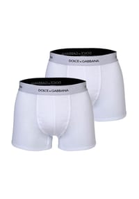 DOLCE & GABBANA - Herren Boxershorts, 2er Pack - Regular Boxer, Baumwolle - Schwarz