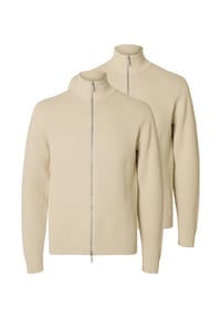 SELECTED - Strickjacke 2er Pack Dane - Schwarz
