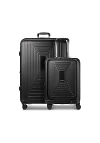 REDOLZ Essentials 14 - Essentials 14 4-Rollen Kofferset 2 tlg. Laptopfach mit Dehnfalte - aubergine metallic