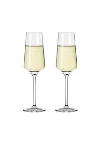 RITZENHOFF Champagnerglas-Set, 2-teilig - LICHTWEISS - KLAR