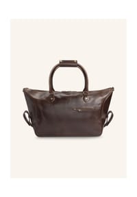 BUCKLE & SEAM Linwood - Linwood Reisetasche Leder 50 cm - brown-dot