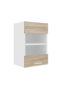 VCM. - Küchenschrank hängend | Maße ca. H. 60 x B. 40 x T. 31 cm | Hängeschrank mit zwei Fächern | Küchenschrank mit Glas | Küchenmöbel - Esilo - Weiß