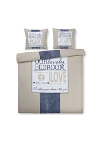 Kayoom - Bettwäsche Bettwäschegarnitur Taro in mit Kissenbezug in beige - beige