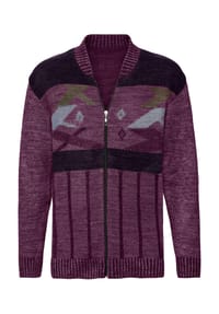 Sieh an! - Strickjacke - grau-meliert