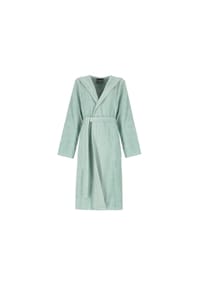 Cawö - Bademäntel Damen Kapuze Cord-Optik 6140 mint - 414 - grün