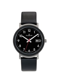 DUGENA NERO - Moderne Armbanduhr für Herren - schwarz