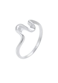 elli. - Ring Wellen Wave Strand Maritim 925 Sterling Silber - Gold