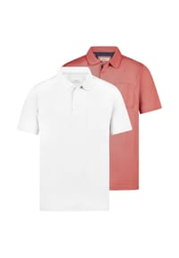 redmond - Poloshirt 2er Pack Basic - Beige