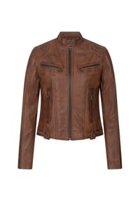 Rock Creek - Lederjacke - Dunkelblau