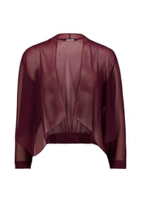 Vera Mont - Blusenjacke, Falten-Detail, für Damen - 6179 STR AUBERGINE
