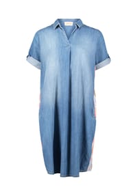 CARTOON - Blusenkleid, V-Ausschnitt, für Damen - 8942 PATCH BLUE/R