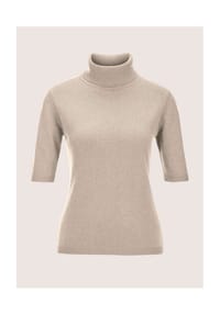 MADELEINE - Luxuriöser Strickpullover mit Rollkragen - berber / melange