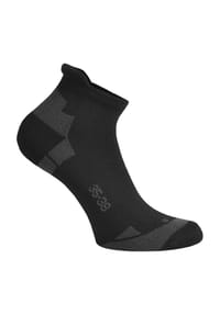 normani® - 6 Paar Coolmax Sneakersocken mit Komfortferse - Schwarz