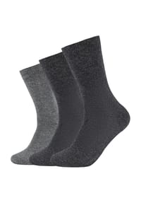 s.Oliver - Essentials Socken, 3er-Pack, geripptes Bündchen - 5502 DENIM MIX