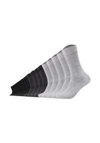 camano® - Unisex Socken 18er Pack - Comfort Socks, einfarbig - Grau