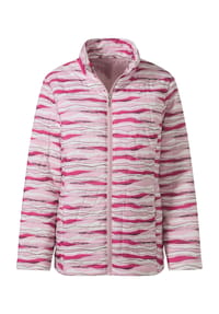 Sieh an! - Steppjacke - fuchsia-ecru-bedruckt