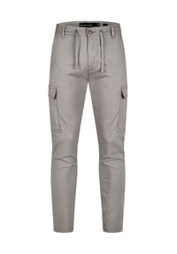 INDICODE - Leinenhose Cargo Leonardo - Army