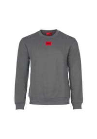 HUGO - Herren Sweater, Diragol212 - Sweatshirt, Rundhals, Baumwoll-Terry - Beige (Open Beige 285)