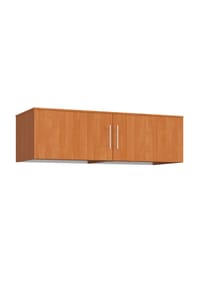 Akord - Kleiderschrank-Aufsatz S150 mit 2 Türen und 2 Einlegeböden - erle