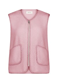 CARTOON - Kunstfellweste, aufgesetzte Taschen, für Damen - 1035 LUCENT WHITE