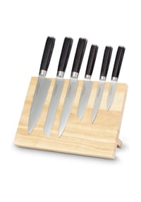 ECHTWERK® - Damastmesser Set inkl. Messerblock 7-tlg - Damastmesser Set inkl. Messerblock 6-tlg