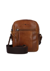 GREEN BURRY - Newport Newport Mini Bag Umhängetasche Leder 18 cm - caramel