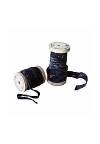 LOBERON Samtband 2er Set Liandis schwarz - Geschenkzubehör - schwarz