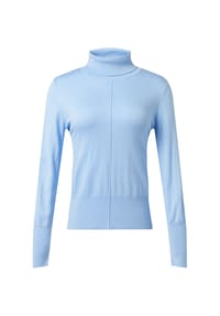 comma, CASUAL IDENTITY - Rollkragenpullover, Ziernaht, für Damen - 5324  BLUE