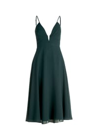 Vera Mont - Chiffonkleid mit V-Ausschnitt - Dusty Slate