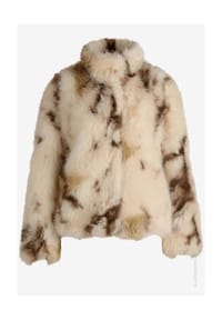 zero - Plüschjacke - Cream/Brown
