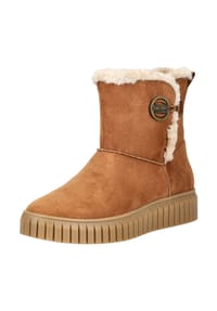 s.Oliver - Lederimitat Stiefelette - Cognac