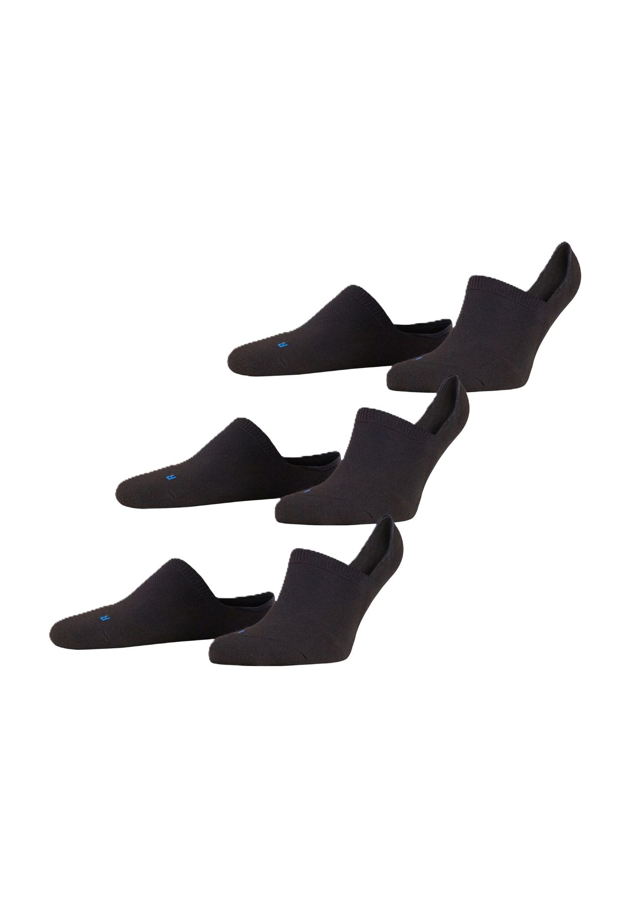 FALKE Cool Kick Füßlinge, 3er-Pack, Anti-Slip, für Herren, schwarz, 42/43