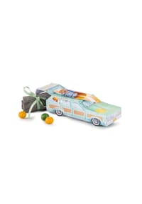 DONKEY - Faltbare Geschenkbox Gift Station Wagon, Grün, 19 x 6.5 x 9.2 cm - 