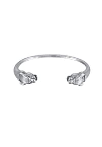 KUZZOÍ - Armband Herren Armreif Panther Maskulin Tier Symbol 925 Silber - Silber
