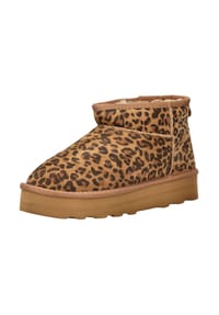 s.Oliver - Leder Stiefelette - Leopard