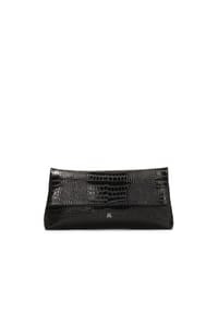 ONE ELEMENT - Große Abendhandtasche aus geprägtem Leder - Schwarz
