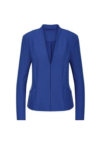 GOLDNER - Viskoseblazer in Piqué-Optik - royalblau
