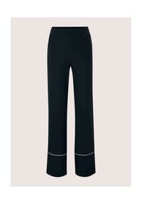 MADELEINE - Jersey-Schlupfhose mit Zierpaspeln - marine / wollweiß
