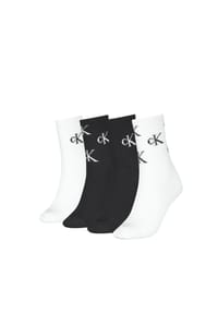 Calvin Klein - Socken, 4er-Pack, für Damen - 001 BLACK/WHITE