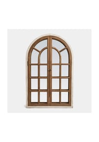 LOBERON - Deko-Fenster mit Spiegel Montévine braun - 