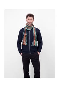 LERROS - Webschal mit kariertem Farbverlauf - ARCTIC BLUE