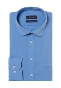 DUNMORE - Businesshemd, Haifisch-Kragen, Brusttasche, für Herren - 1 BLAU
