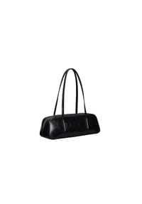 Calvin Klein EMBOSSED LOGO DISTRE - Schultertasche, Kunstleder, Reißverschluss, für Damen - UB1  BLACK