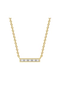GLANZSTÜCKE MÜNCHEN - Damen Kette aus 925/- Sterling Silber in Gelbgold mit Zirkonia - gelbgold